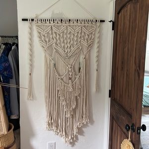 Bohemian wall macramé tapestry